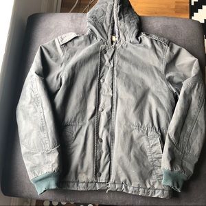 John Varvatos Bomber Insulated Hooded Jacket S